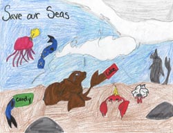 Poster Art Contest Entry from Andrew Holtmann, 6th grade