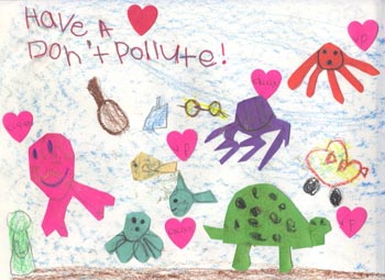 Poster Art Contest Entry from Kindergarten Winner Dalia Espinoza