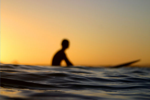 Surfer Silhouette, Newport Beach, ©Stephanie Hicks