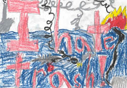 Poster Art Contest Entry from Katie Robertson,, 1st grade