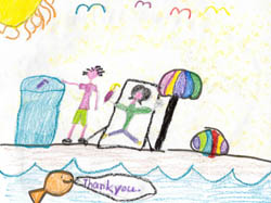 Poster Art Contest Entry from Jessica Lopez, 2nd grade