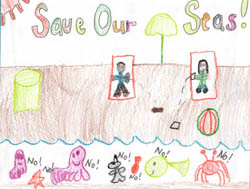 Poster Art Contest Entry from Laurence Santos, 2nd grade