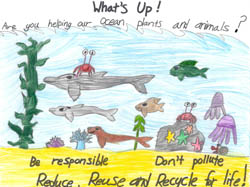 Poster Art Contest Entry from Aleia Ando, 4th grade