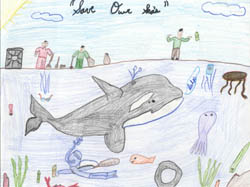 Poster Art Contest Entry from Peter Ibarra, 4th grade
