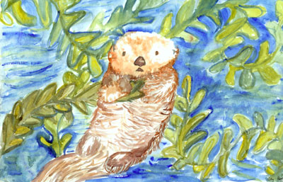 "Curious Otter" by Lily Rogers