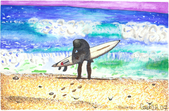 West Coast Dad, by Gabrielle Rios for the 2008 Coastal Art & Poetry Contest