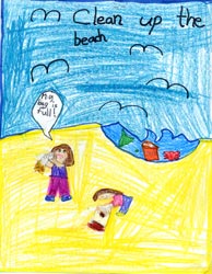 The 2001 California Coastal Commission Children's Poster Art Contest entry by Clara Navaille.
