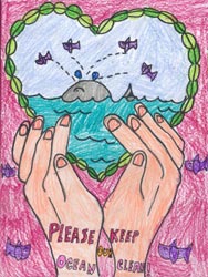 The 2001 California Coastal Commission Children's Poster Art Contest entry by Karen Hsu.
