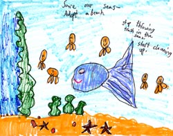 The 2001 California Coastal Commission Children's Poster Art Contest entry by Kylie Skow.