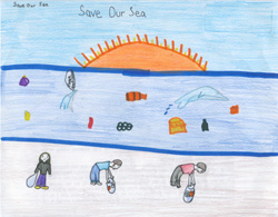 The 2001 California Coastal Commission Children's Poster Art Contest entry by Catalina Ramirez.