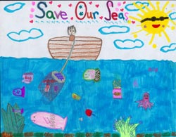 The 2001 California Coastal Commission Children's Poster Art Contest entry by Heidi Liu.