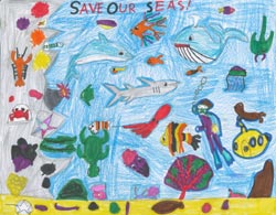 The 2001 California Coastal Commission Children's Poster Art Contest entry by Megan Kwong.