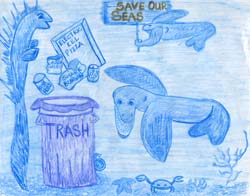 The 2001 California Coastal Commission Children's Poster Art Contest entry by George Donegan.