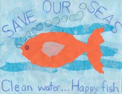 The 2001 California Coastal Commission Children's Poster Art Contest entry by Max Dieckmann.