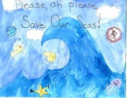 The 2001 California Coastal Commission Children's Poster Art Contest entry by Danielle L. Simpson.