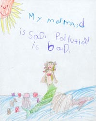 The 2001 California Coastal Commission Children's Poster Art Contest entry by Sierra Laird.
