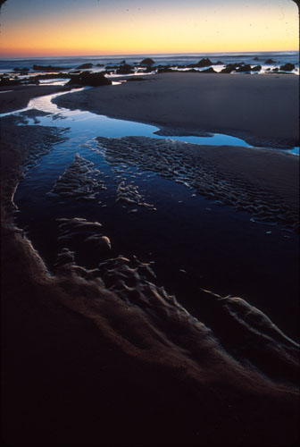 Low Tide Sunset, Cascade Creek, Ao Nuevo State Reserve, California