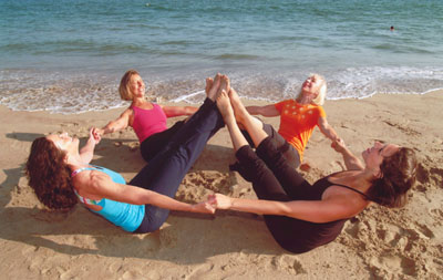 "Yoga Tide" -- East Beach, Santa Barbara, California, by George Welik