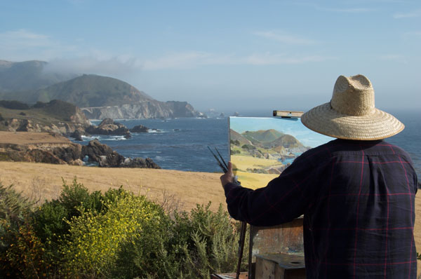 Oil Painting on a Summer Day, Big Sur, ©Sandy Yagyu
