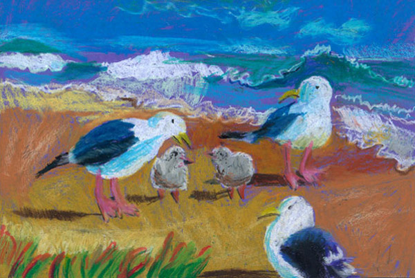 Seagulls on the Seashore